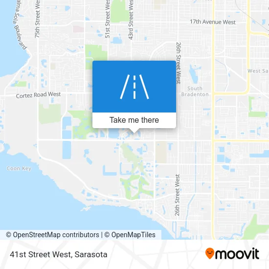 41st Street West map