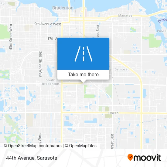 44th Avenue map
