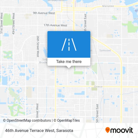 46th Avenue Terrace West map