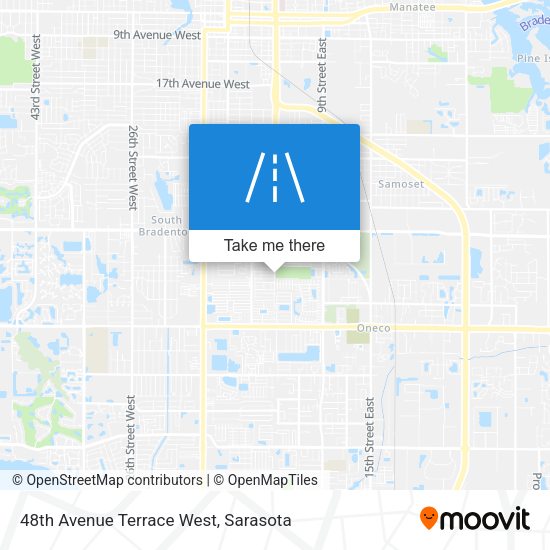 48th Avenue Terrace West map