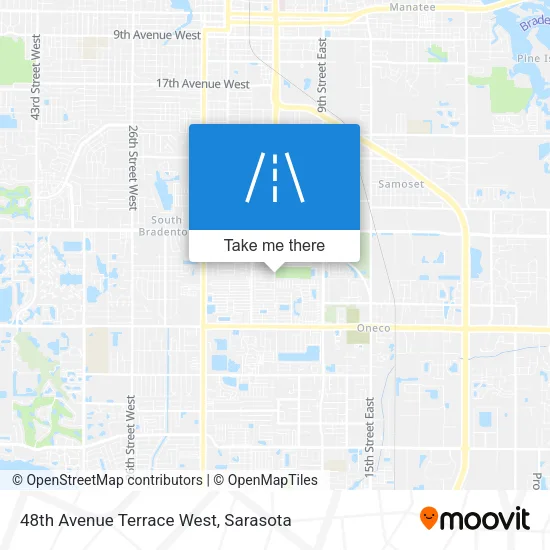 48th Avenue Terrace West map