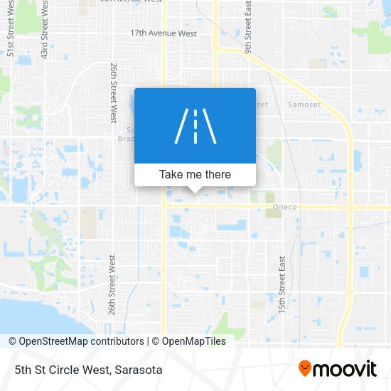 5th St Circle West map