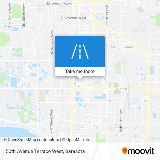 Mapa de 50th Avenue Terrace West