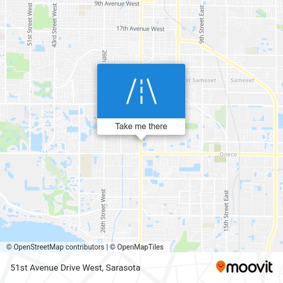 Mapa de 51st Avenue Drive West