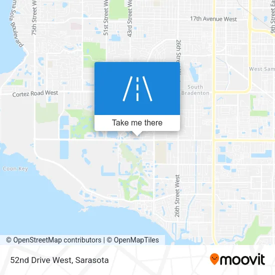 52nd Drive West map