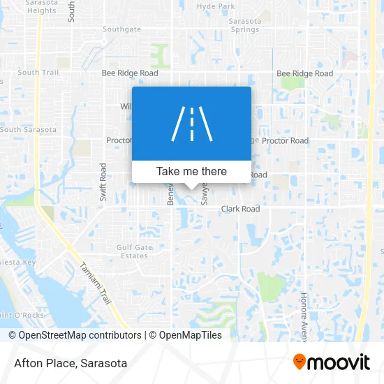 Afton Place map