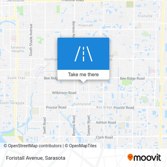 Mapa de Foristall Avenue