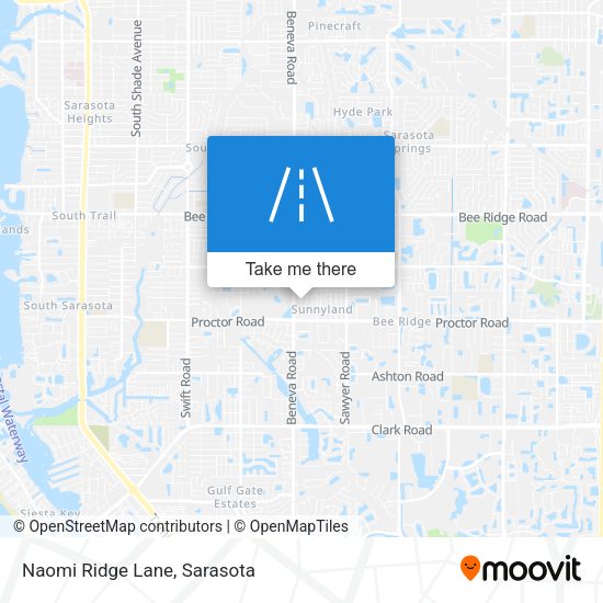 Naomi Ridge Lane map