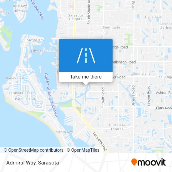 Admiral Way map
