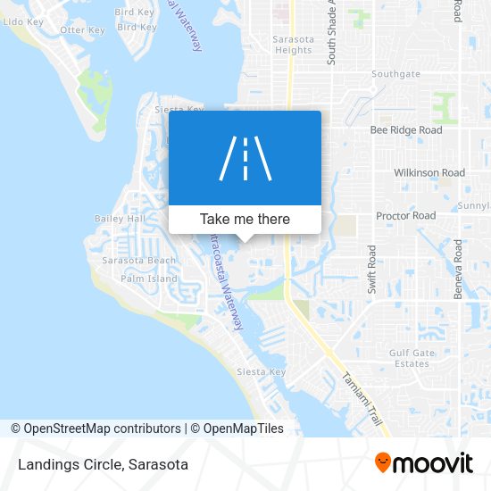 Landings Circle map