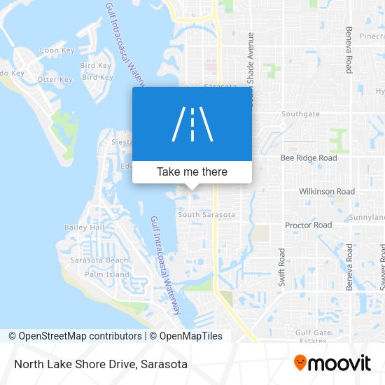 North Lake Shore Drive map