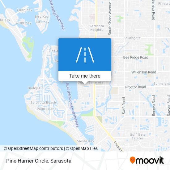 Pine Harrier Circle map