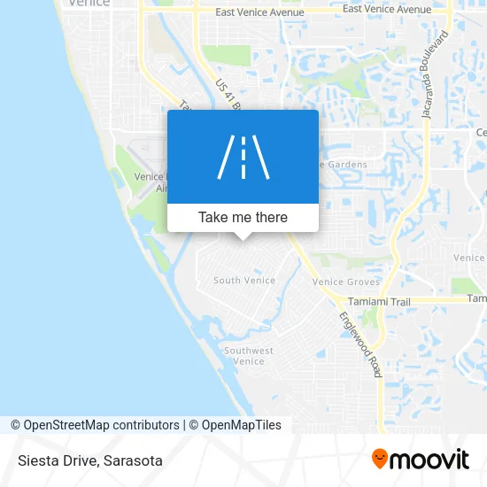 Siesta Drive map