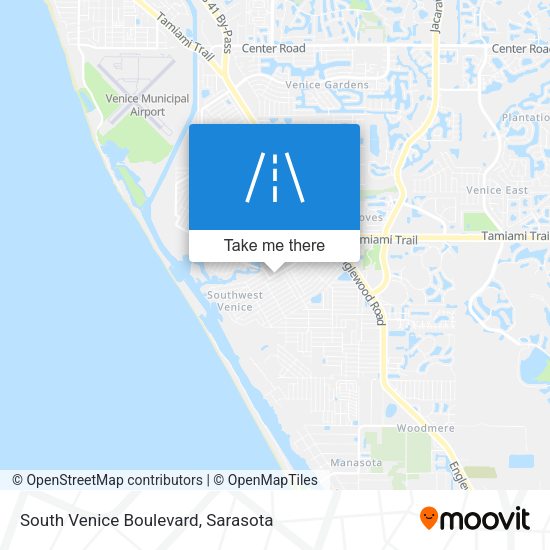 South Venice Boulevard map