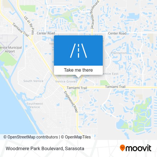 Woodmere Park Boulevard map