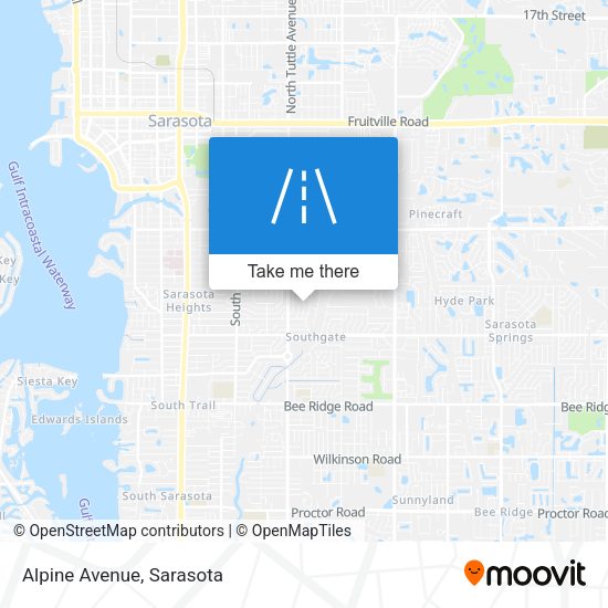 Mapa de Alpine Avenue