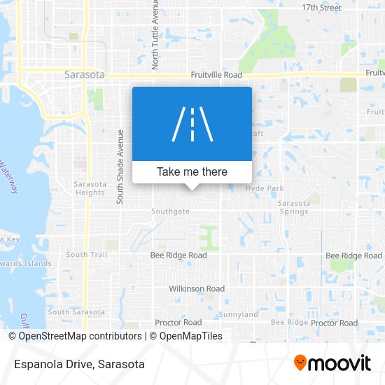 Mapa de Espanola Drive