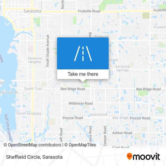 Sheffield Circle map