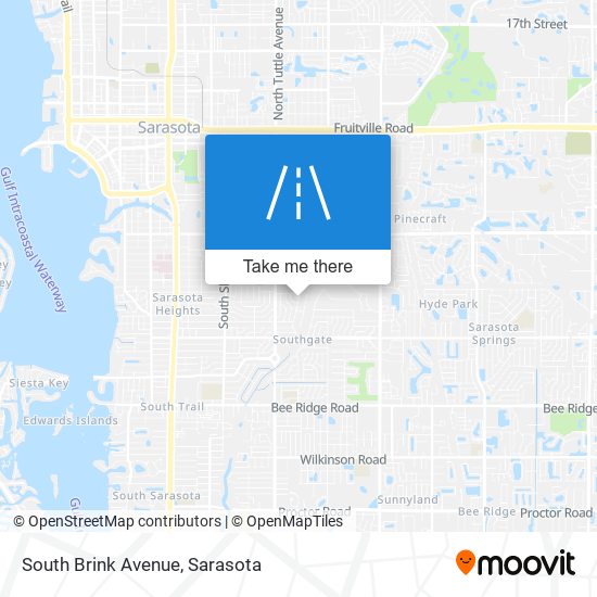 South Brink Avenue map