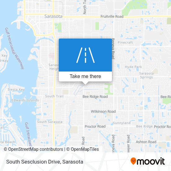 Mapa de South Sesclusion Drive