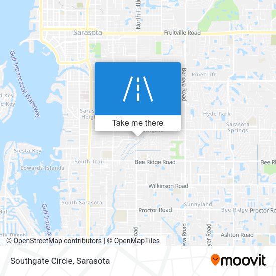 Southgate Circle map