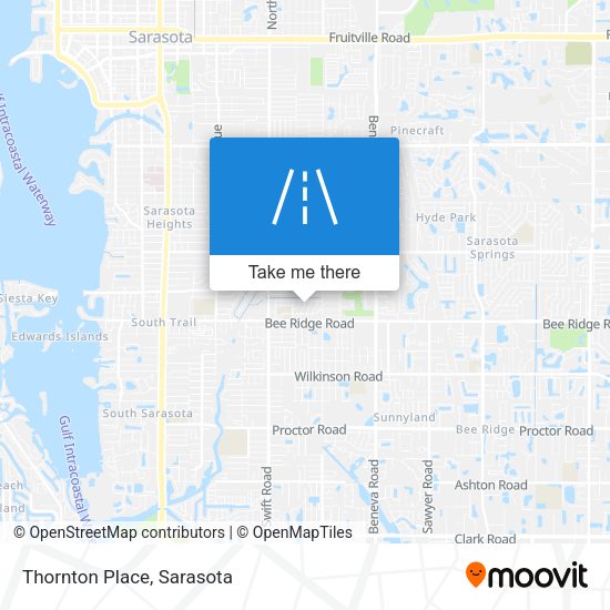 Thornton Place map