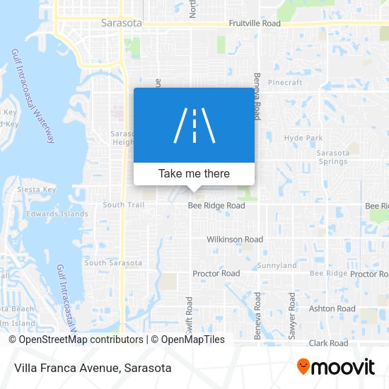 Mapa de Villa Franca Avenue