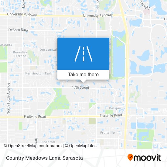 Country Meadows Lane map