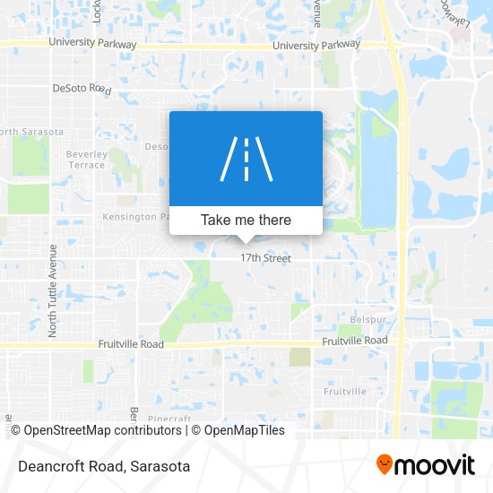 Mapa de Deancroft Road