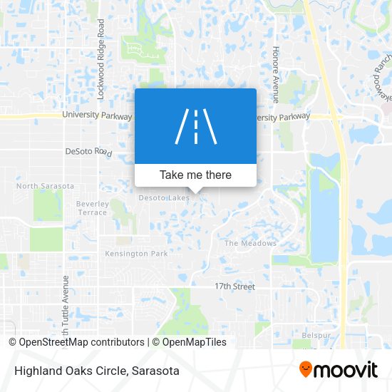 Highland Oaks Circle map