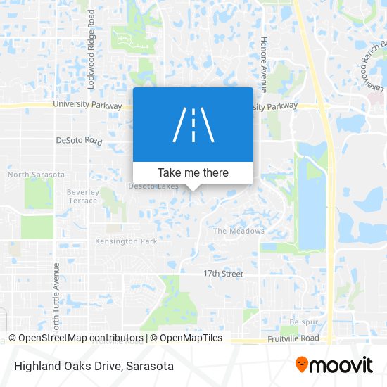 Mapa de Highland Oaks Drive