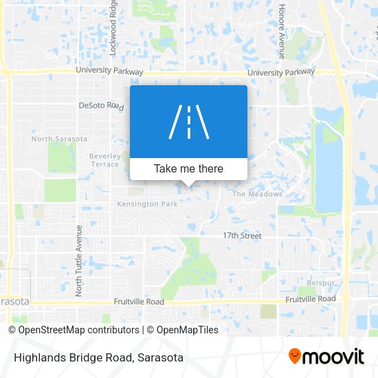 Highlands Bridge Road map