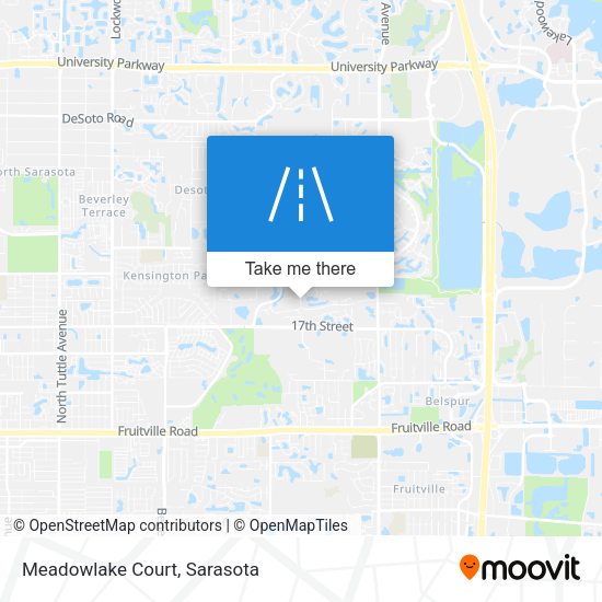 Mapa de Meadowlake Court