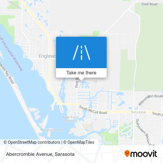 Mapa de Abercrombie Avenue