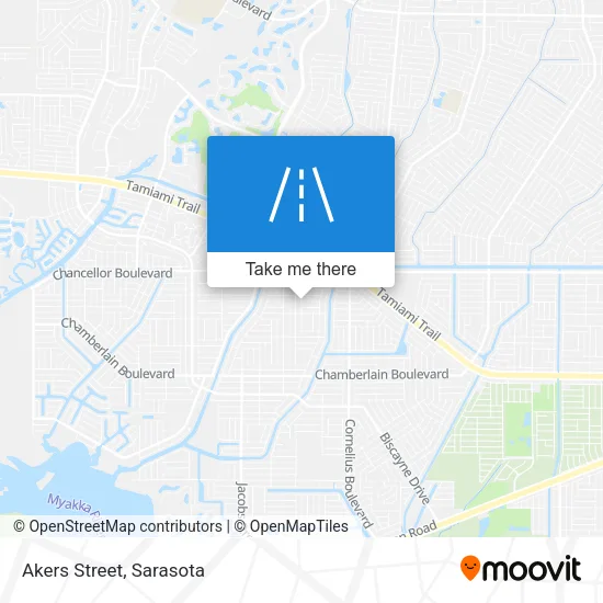 Akers Street map