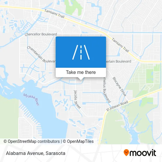 Alabama Avenue map