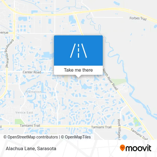 Alachua Lane map