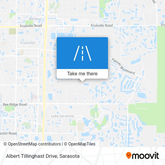 Mapa de Albert Tillinghast Drive