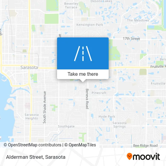 Alderman Street map