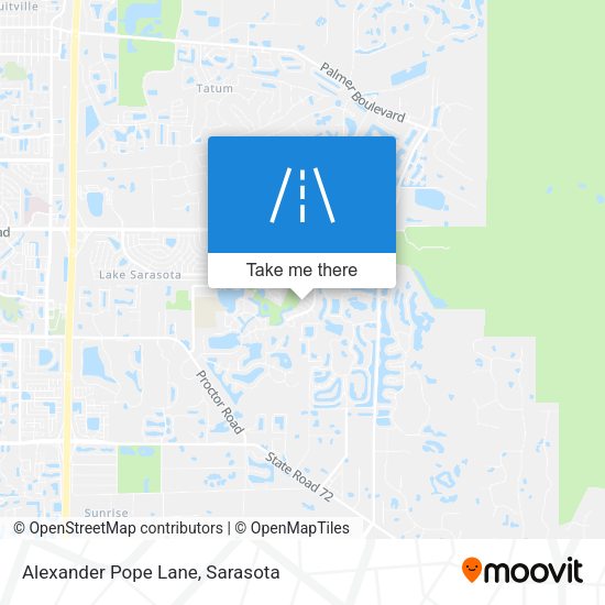Mapa de Alexander Pope Lane