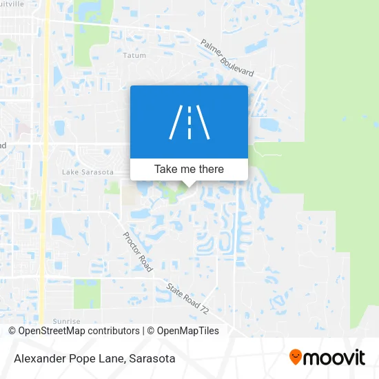 Alexander Pope Lane map