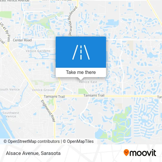 Alsace Avenue map