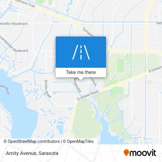 Amity Avenue map