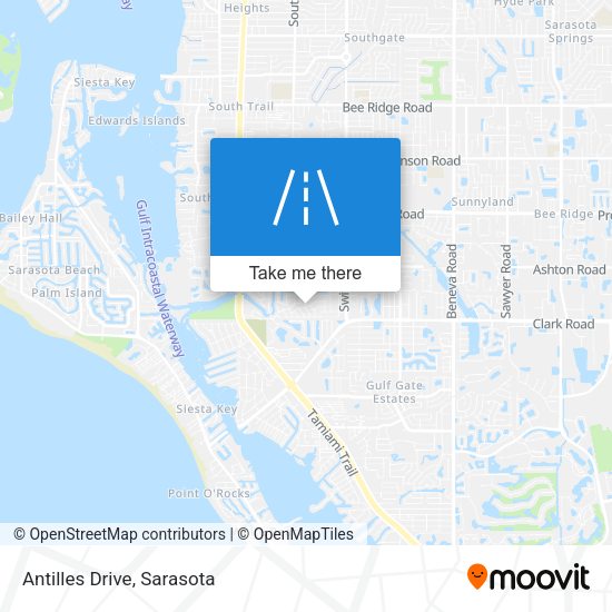 Mapa de Antilles Drive