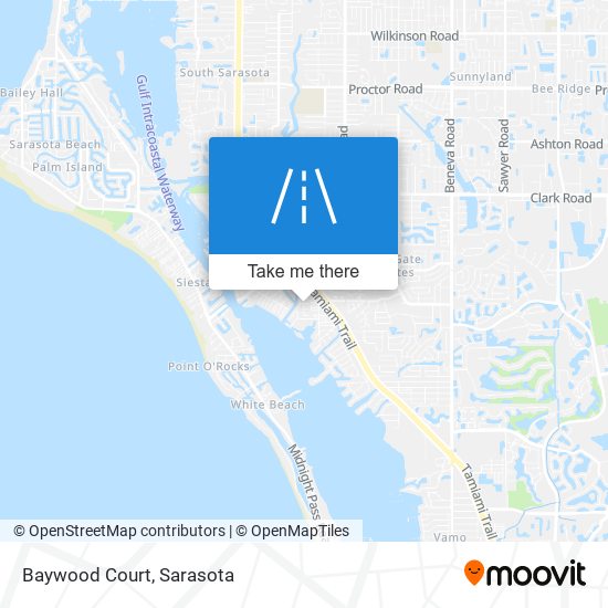 Baywood Court map