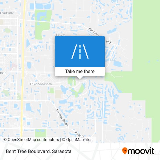 Bent Tree Boulevard map