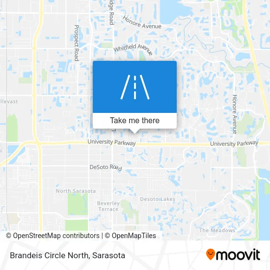 Brandeis Circle North map