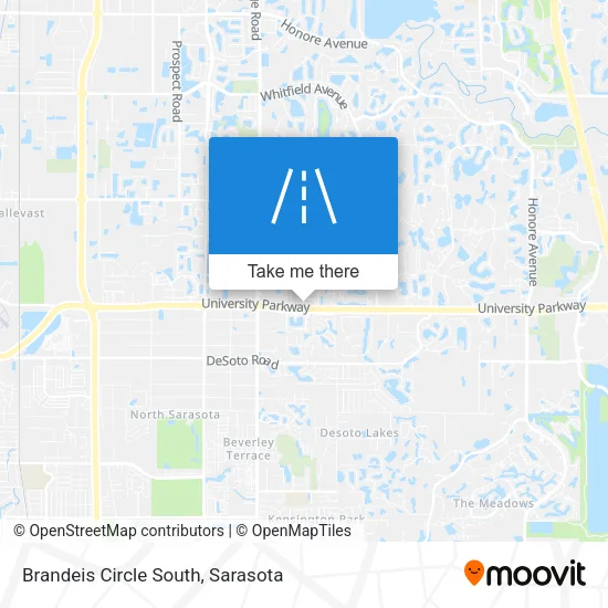 Brandeis Circle South map