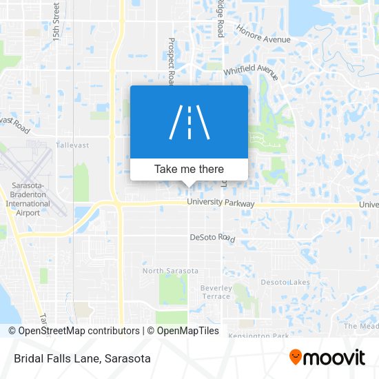 Bridal Falls Lane map