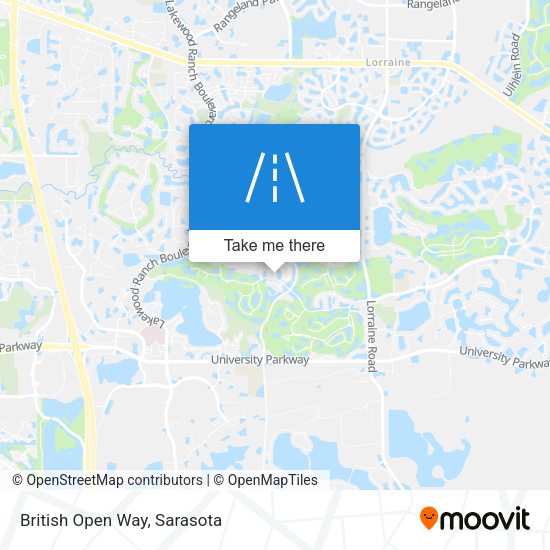 Mapa de British Open Way
